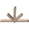 Ekena Millwork Kennewick Smooth Timber Gable Bracket, Douglas Fir, 48"W x 32"H x 3 1/2"D x 3 1/2"F, 16/12 Pitch GBW048X32X0404KEN00SDF - alternate 3